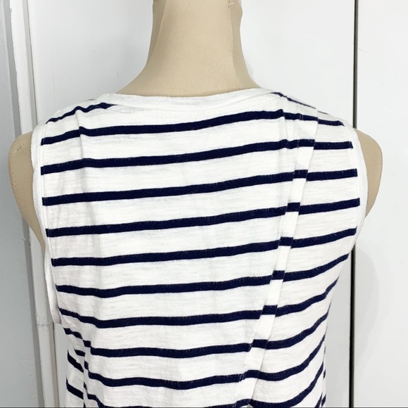 Gap open split back striped tank top basic S - Picture 6 of 10